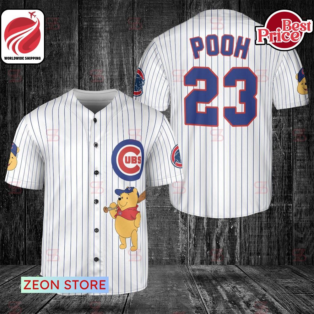 Chicago Cubs Winnie-the-Pooh Baseball Jersey