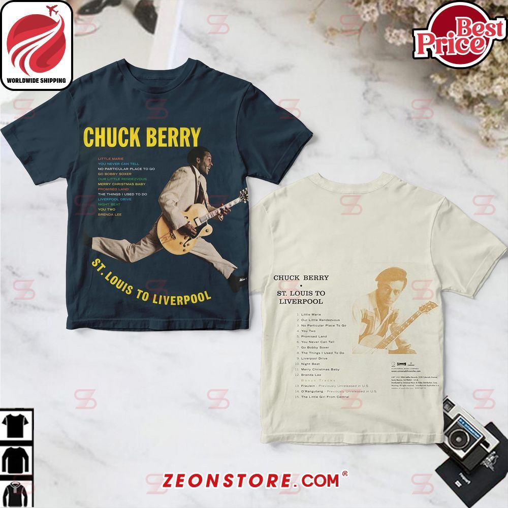 Chuck Berry St. Louis To Liverpool Album Cover Shirt