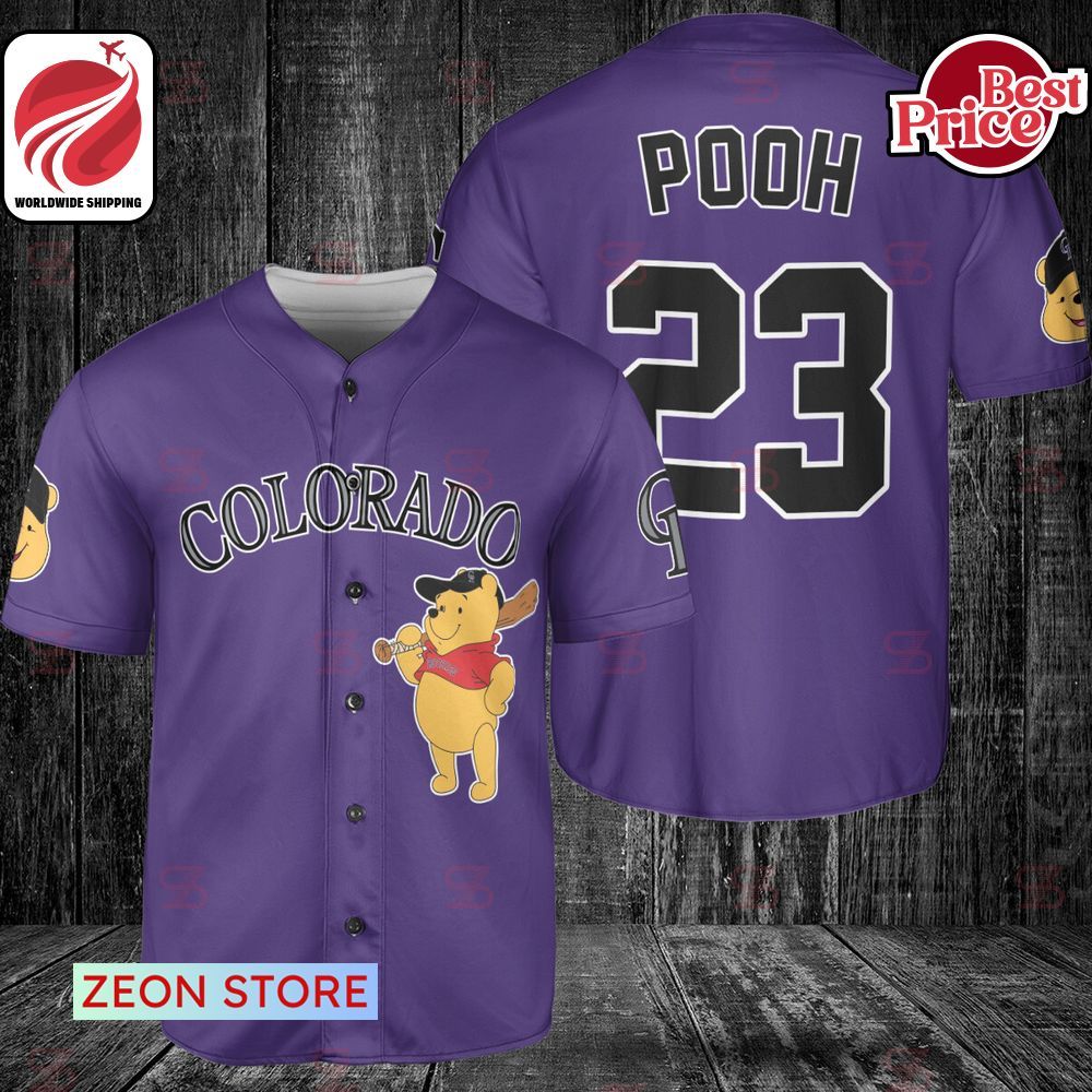 Colorado Rockies Winnie-the-Pooh Baseball Jersey