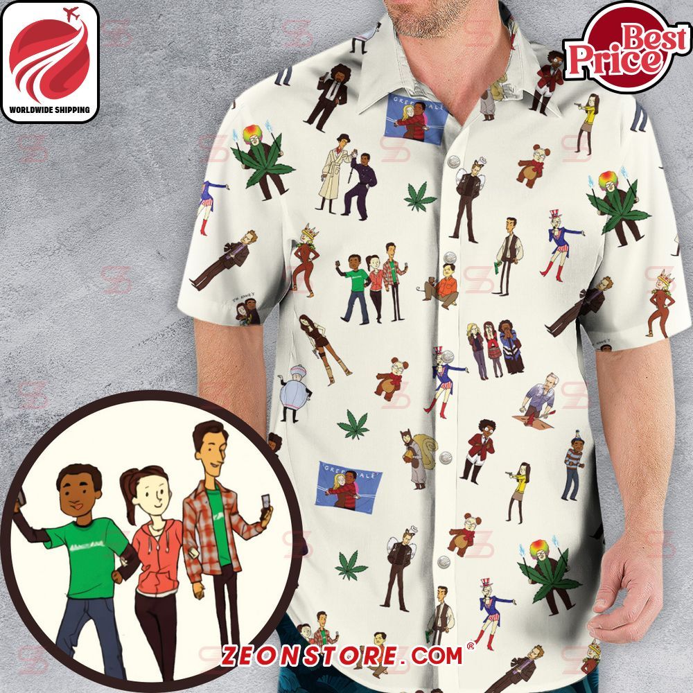 Community Characters Costumes Pattern Hawaiian Shirt
