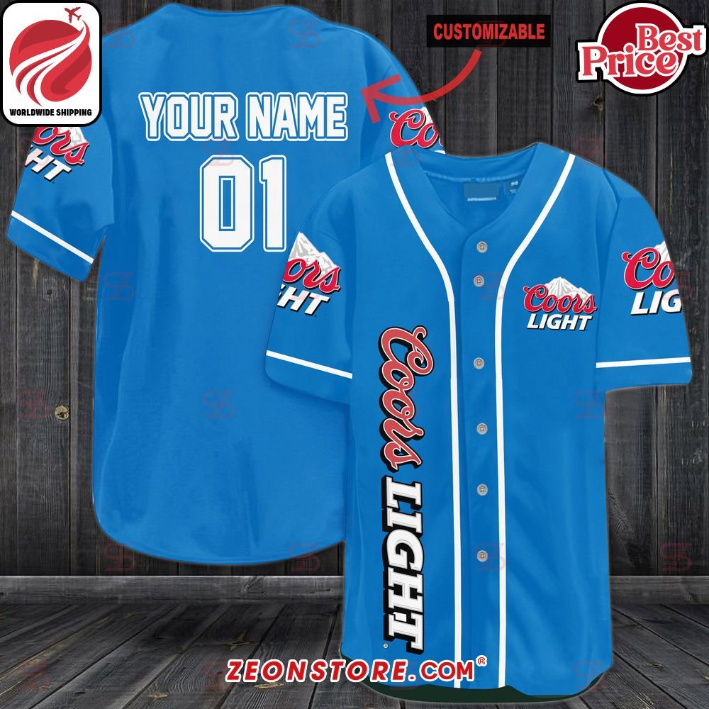 Coors Light Custom Baseball Jersey