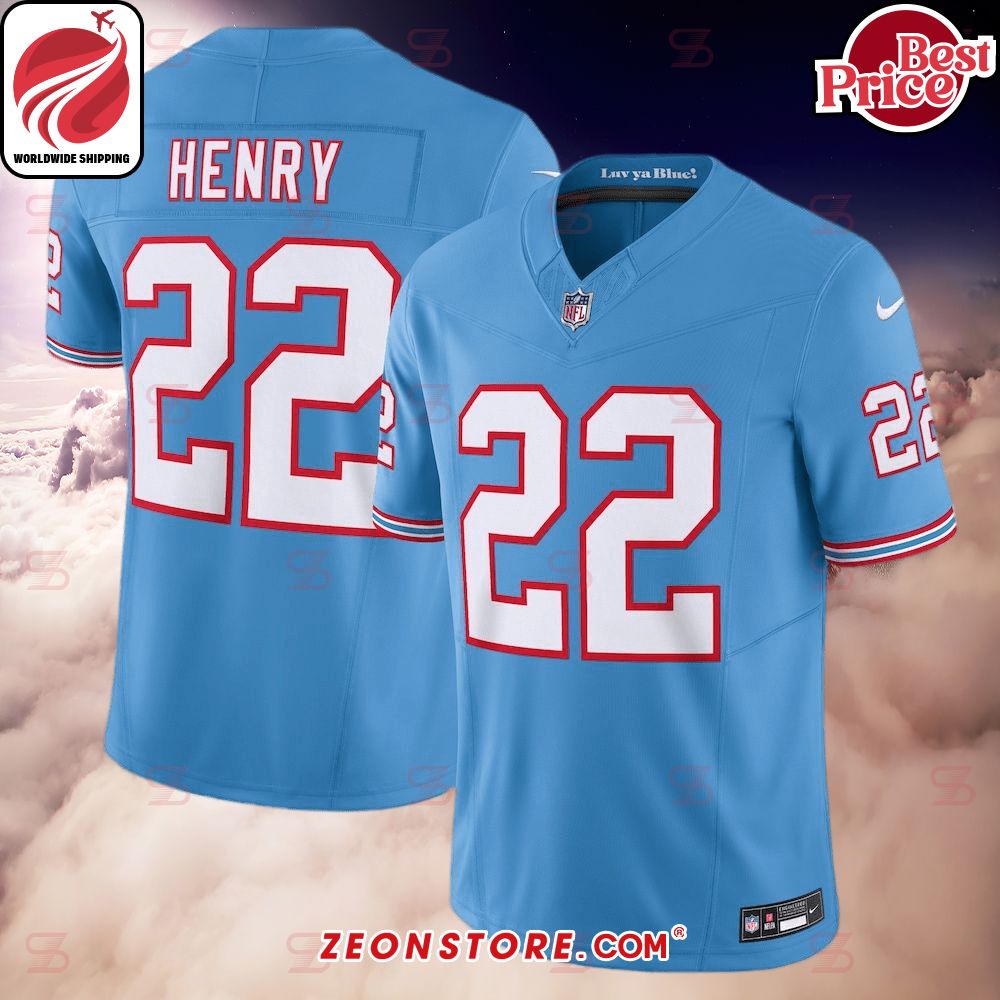 Derrick Henry Tennessee Titans Nike Light Blue Football Jersey