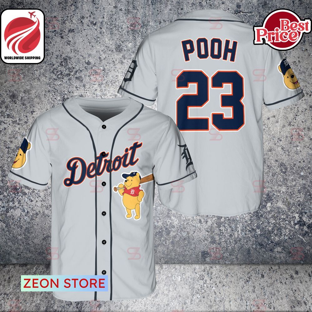 Detroit Tigers Winnie-the-Pooh Baseball Jersey