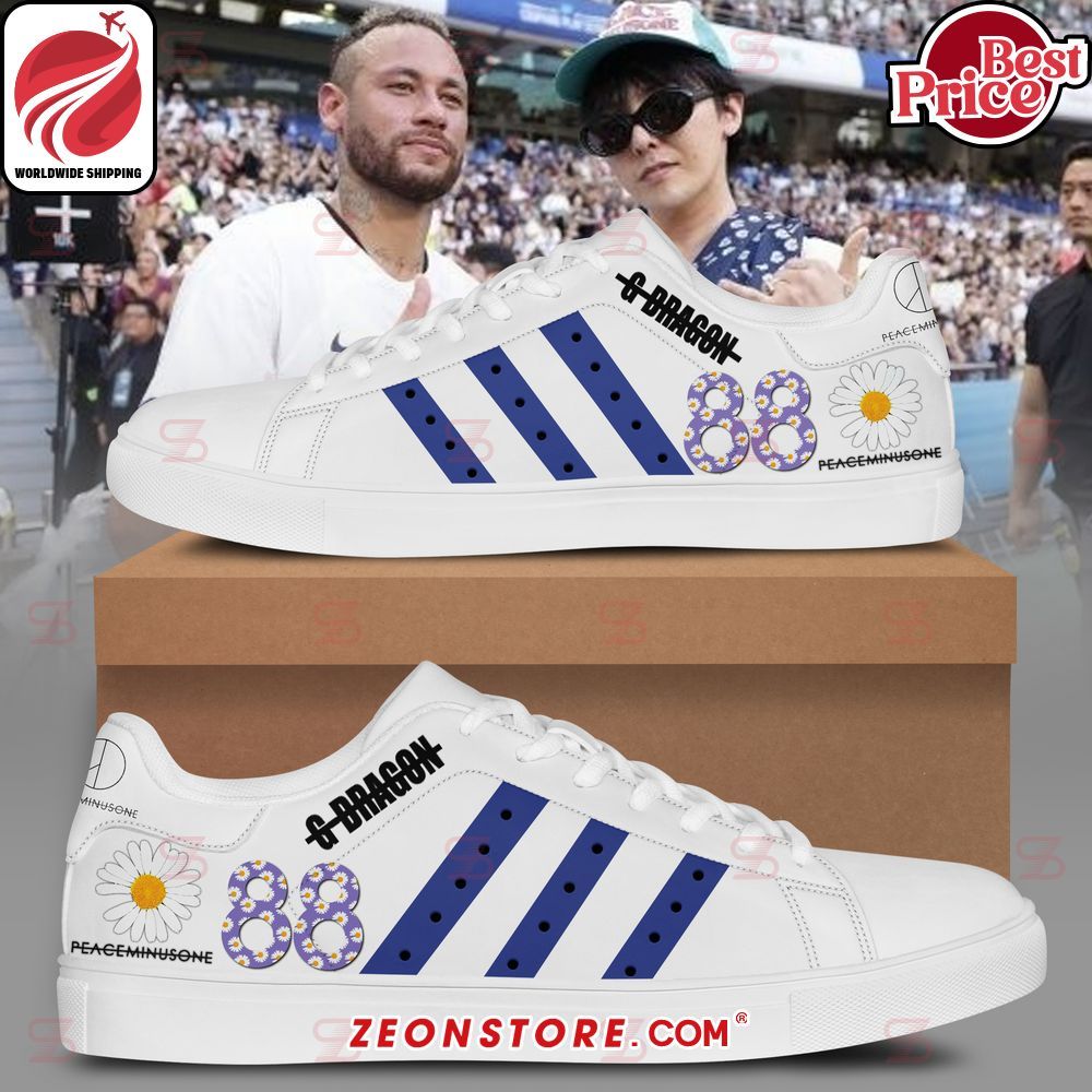 G-Dragon Neymar Jr. Paris Saint Germain Peaceminuson Stan Smith Low Top Shoes