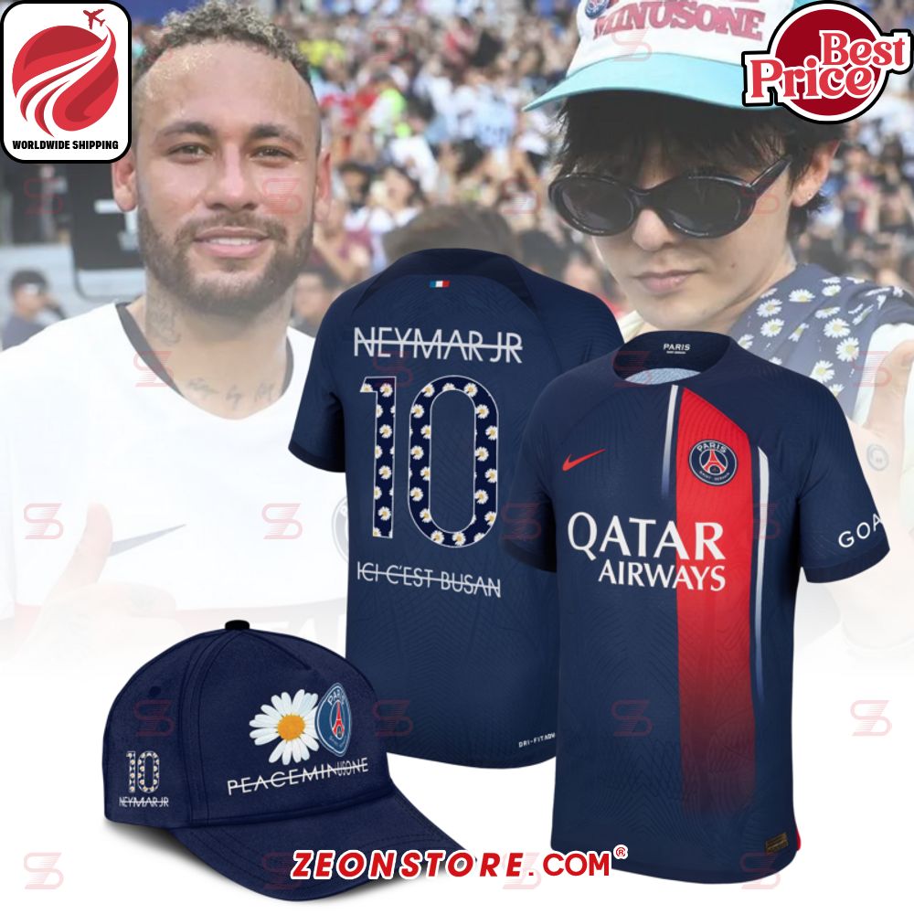 G-Dragon Neymar Jr. Peaceminusone Paris Saint Germain Football Jersey Cap
