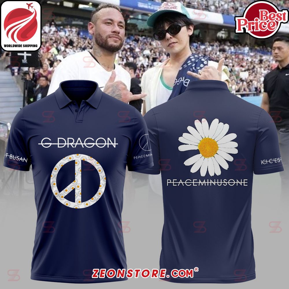G-Dragon Peaceminusone Paris Saint Germain Navy Polo Shirt Cap
