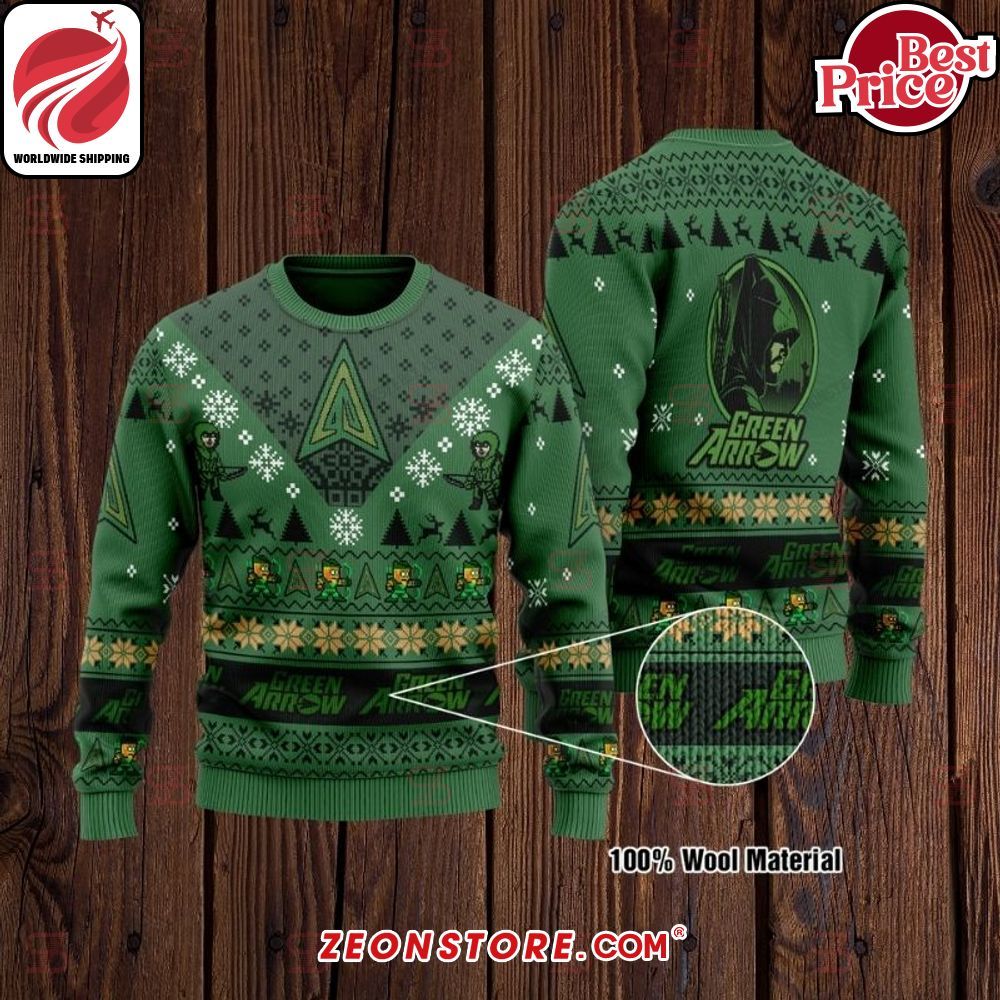 Green Arrow Ugly Sweater