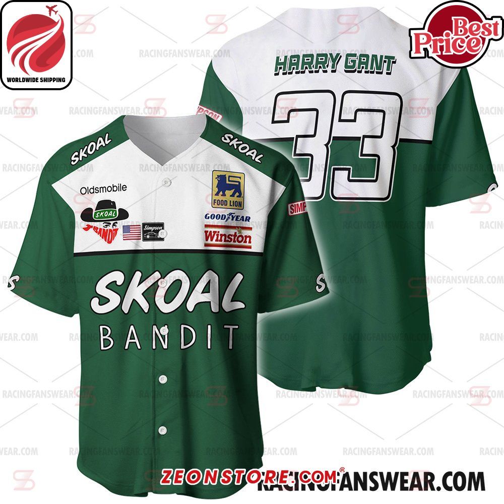 Harry Gant Nascar Racing Skoal Baseball Jersey