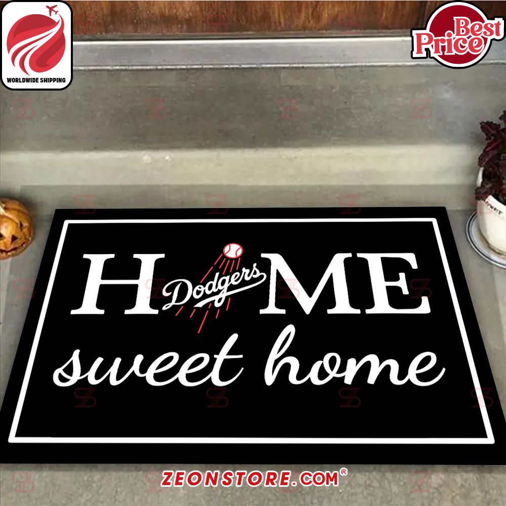 Home Sweet Home Los Angeles Dodgers Doormat