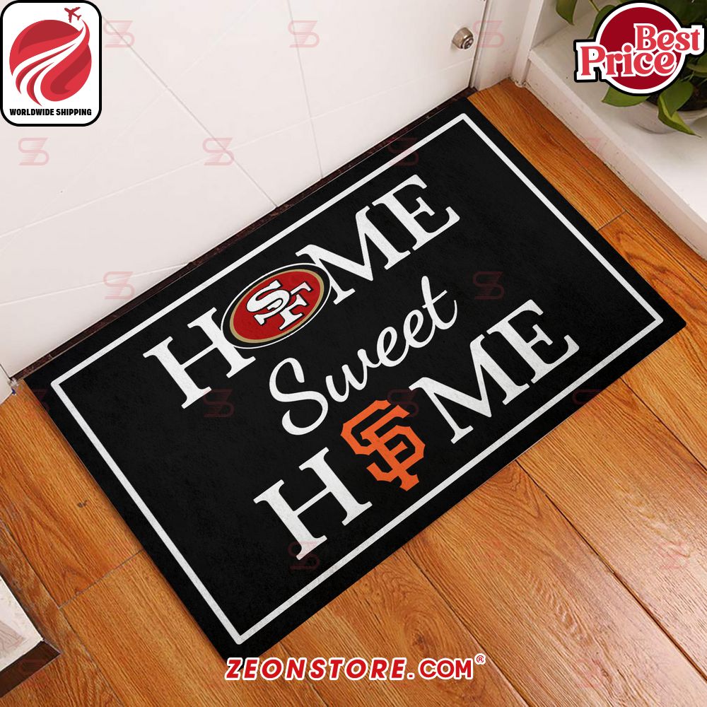 Home Sweet Home San Francisco 49ers San Francisco Giants Doormat