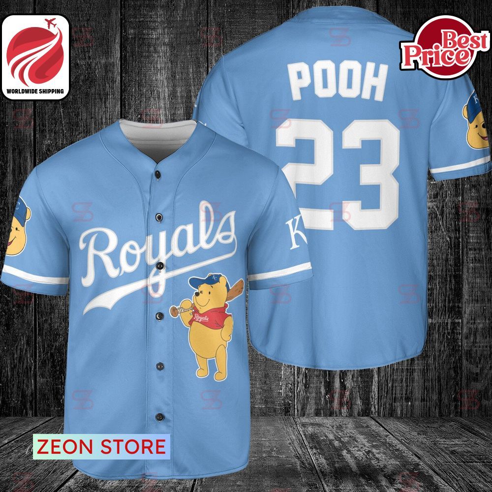 Kansas City Royals Winnie-the-Pooh Baseball Jersey