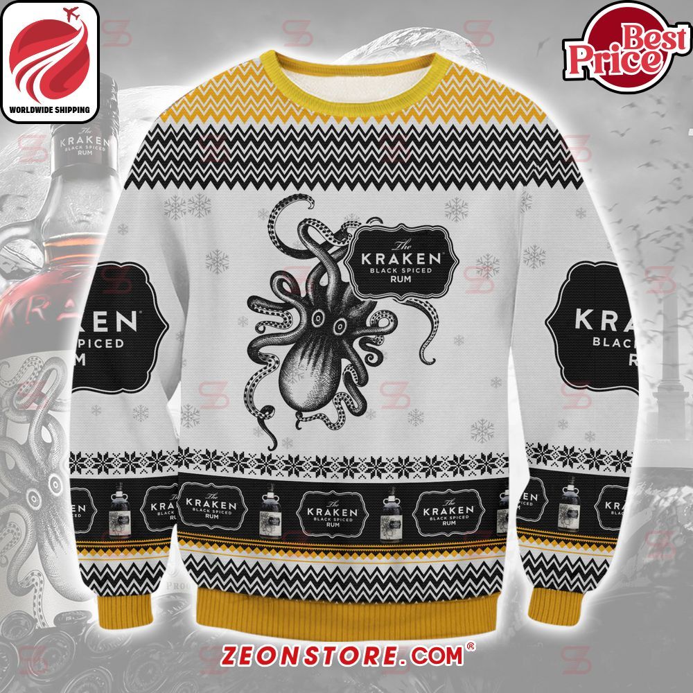 Kraken Black Spices Rum Ugly Sweater