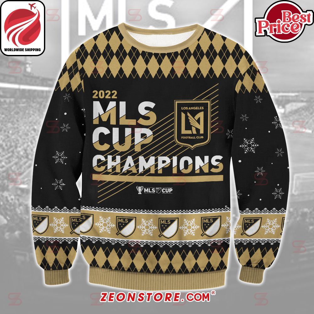 Los Angeles FC 2022 MLS Cup Champions Ugly Sweater