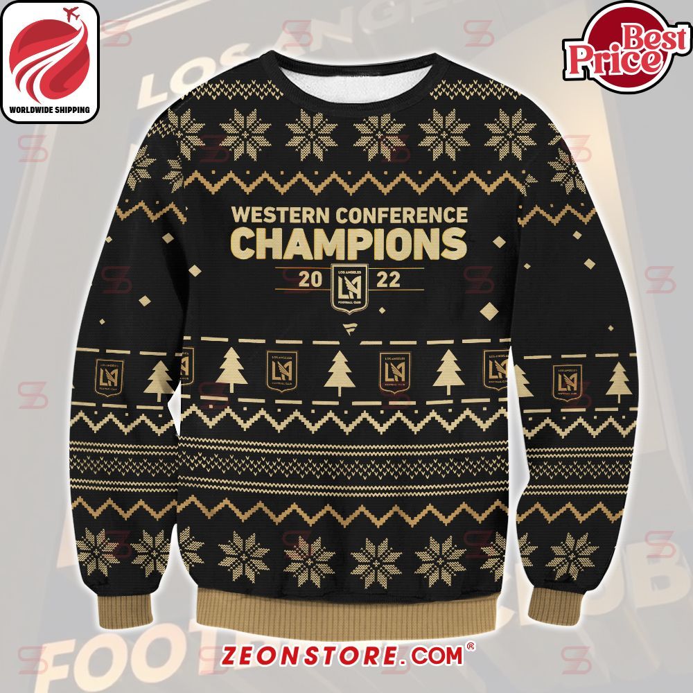 Los Angeles FC Western Conference Champions 2022 Ugly Sweater
