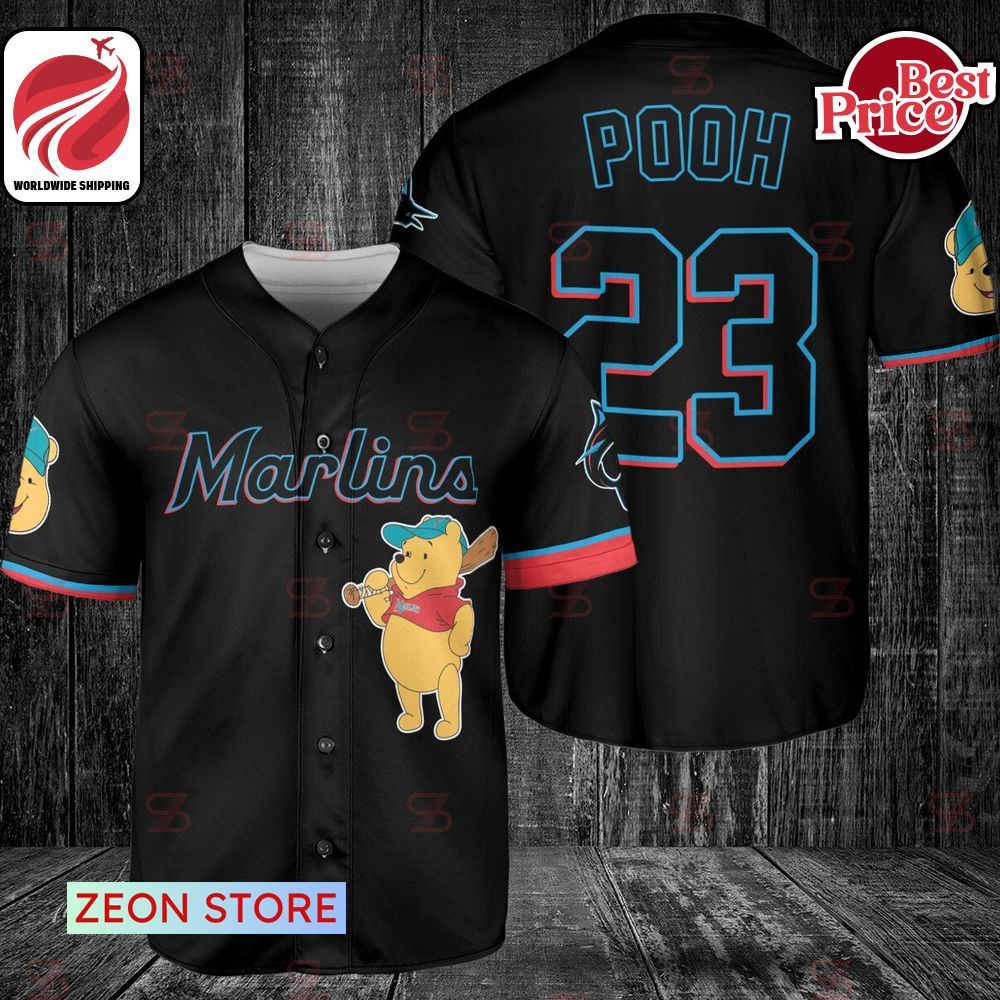 Miami Marlins Winnie-the-Pooh Baseball Jersey