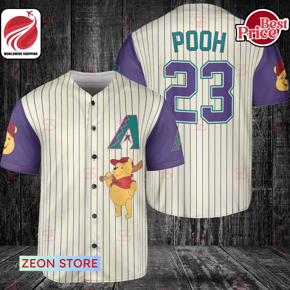 MLB Arizona Diamondbacks Winnie-the-Pooh Baseball Jersey
