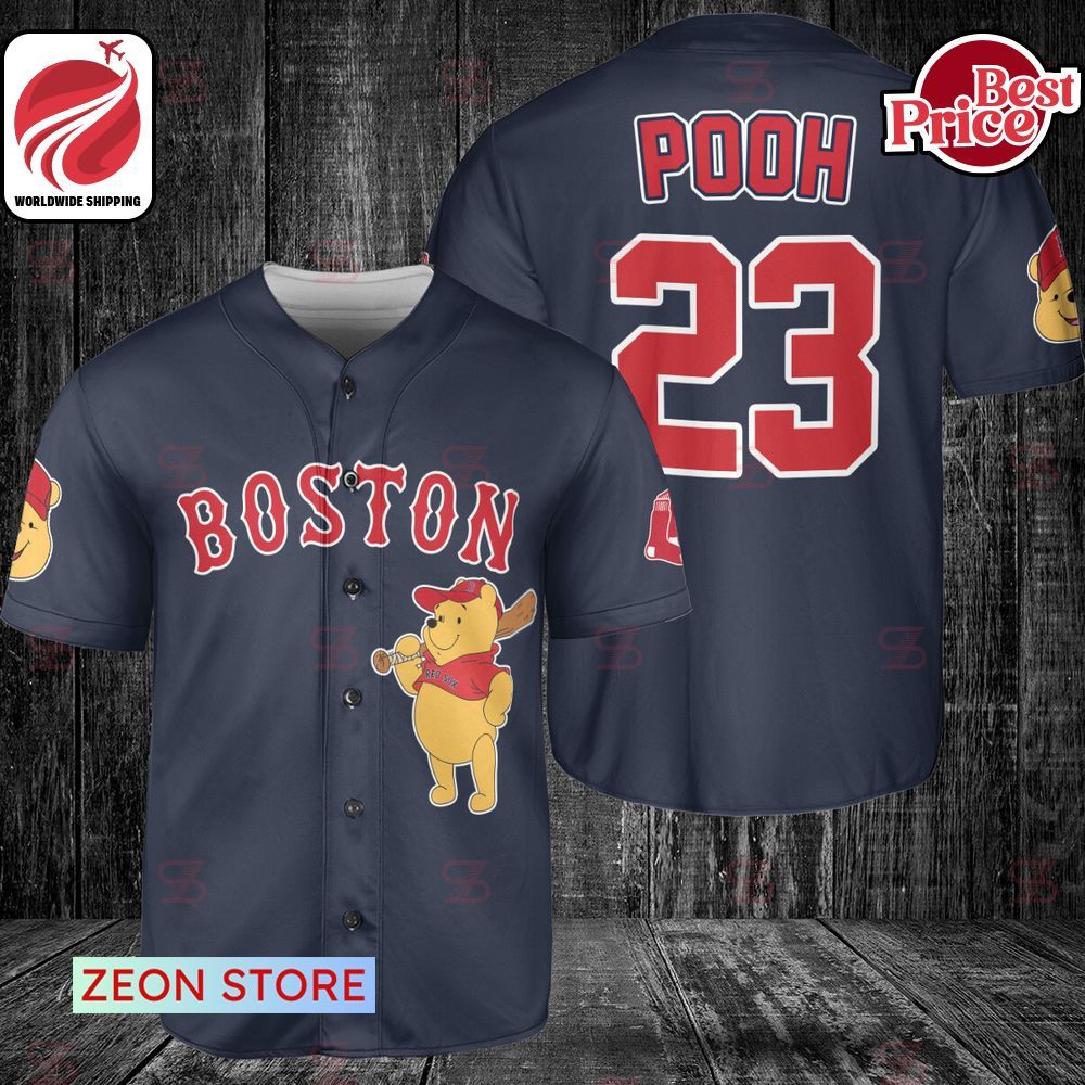 MLB Boston Red Sox Winnie-the-Pooh Baseball Jersey