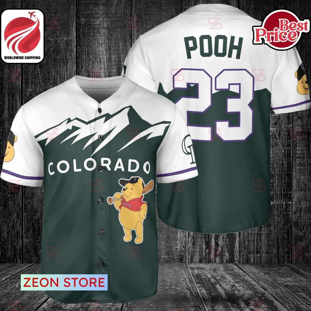 MLB Colorado Rockies Winnie-the-Pooh Baseball Jersey