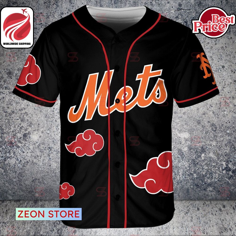 New York Mets Naruto Akatsuki CUSTOM Baseball Jersey -   Worldwide Shipping