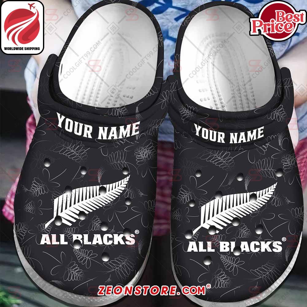 New Zealand Rugby All Blacks Custom Crocs Clog Shoes