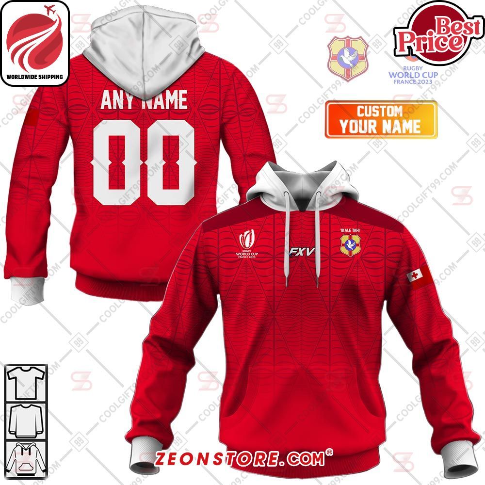 Rugby World Cup 2023 Tonga Rugby FXV Custom Shirt Hoodie