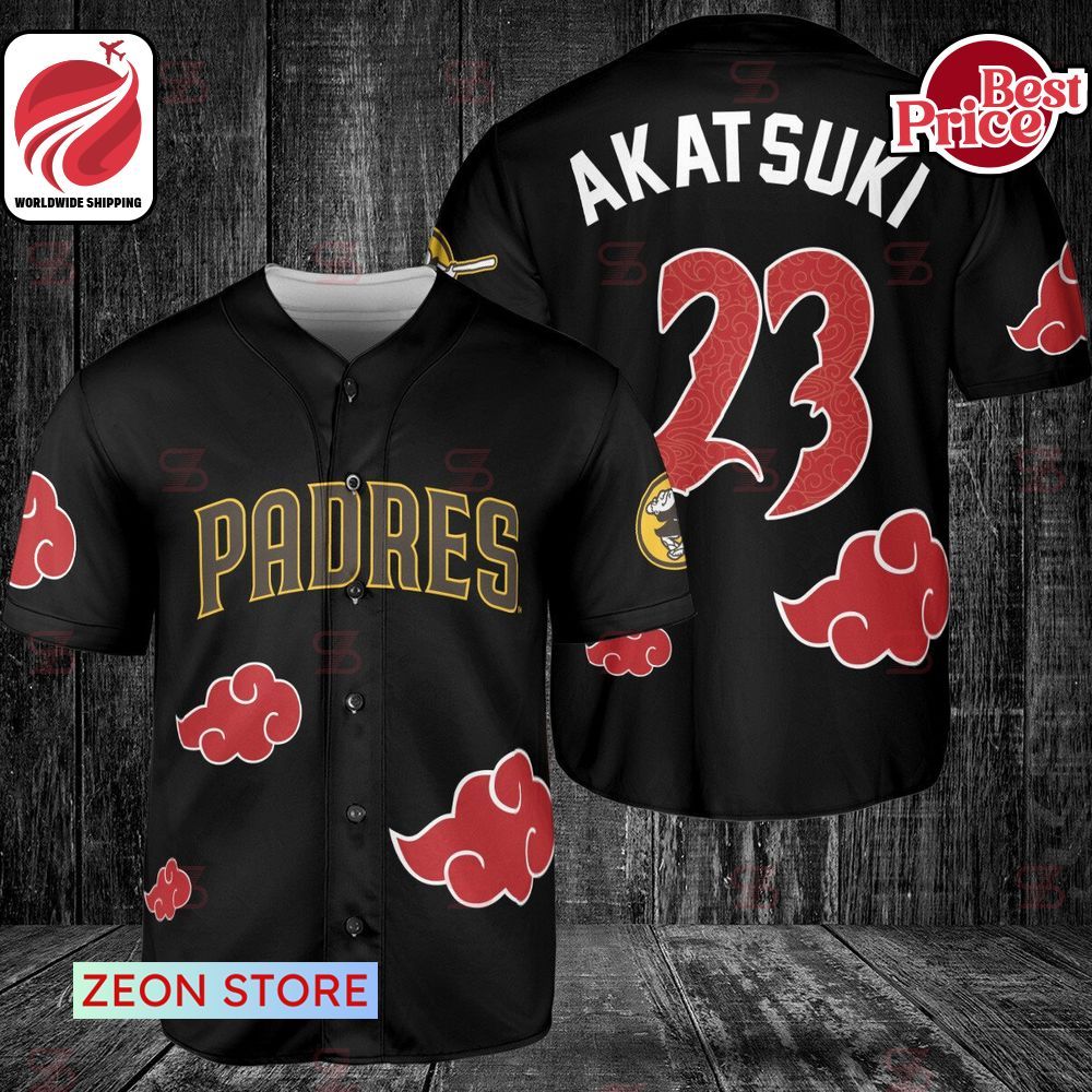 Cleveland Guardians Naruto Akatsuki CUSTOM Baseball Jersey -   Worldwide Shipping