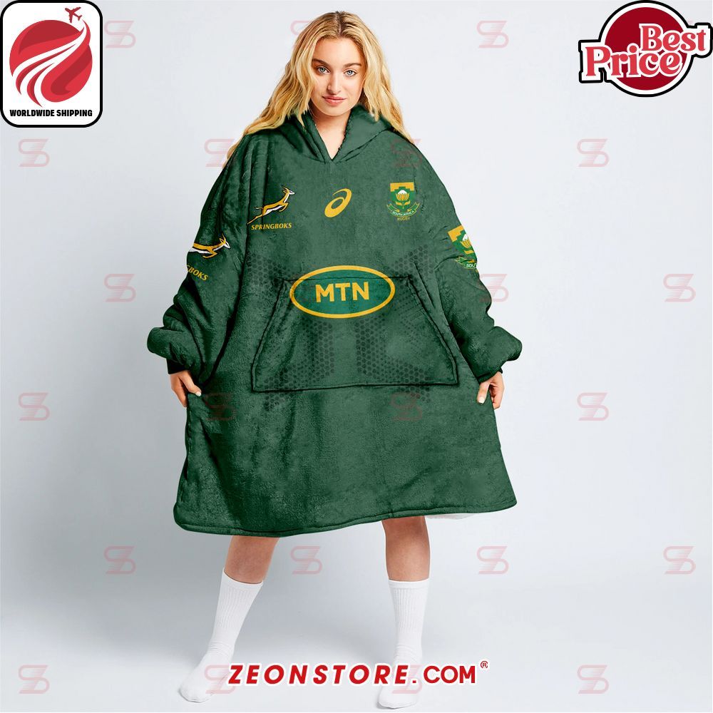 Springboks MTN Custom Hoodie Blanket