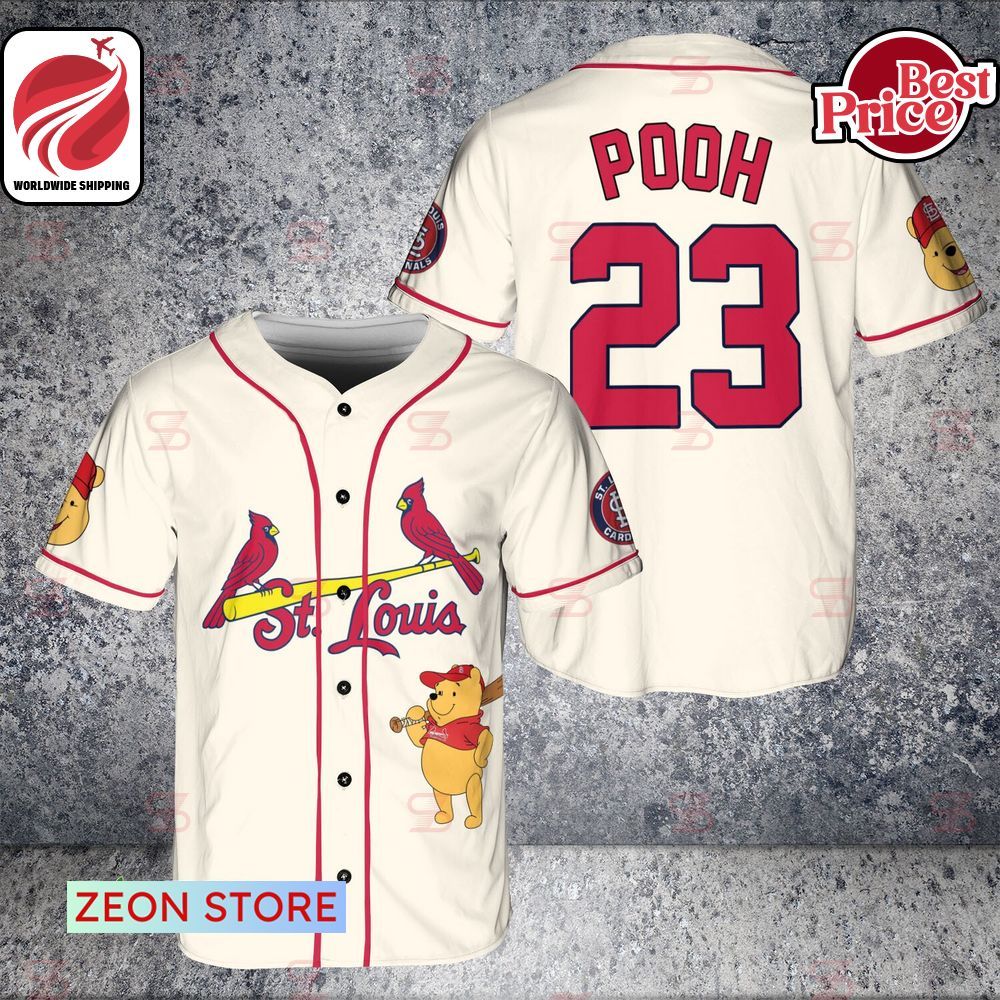 Stlouis Cardinals Winnie-the-Pooh Baseball Jersey