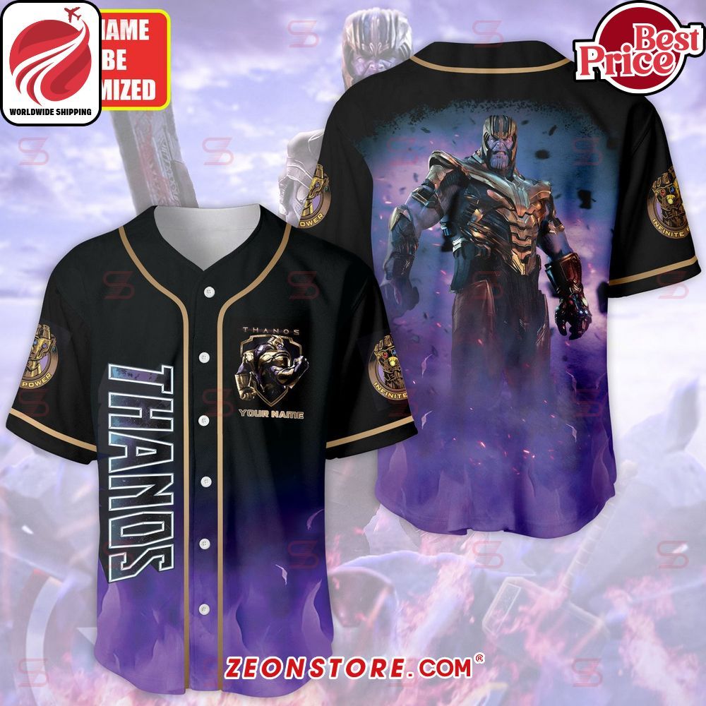 Thanos Infinity War Custom Baseball Jersey Short