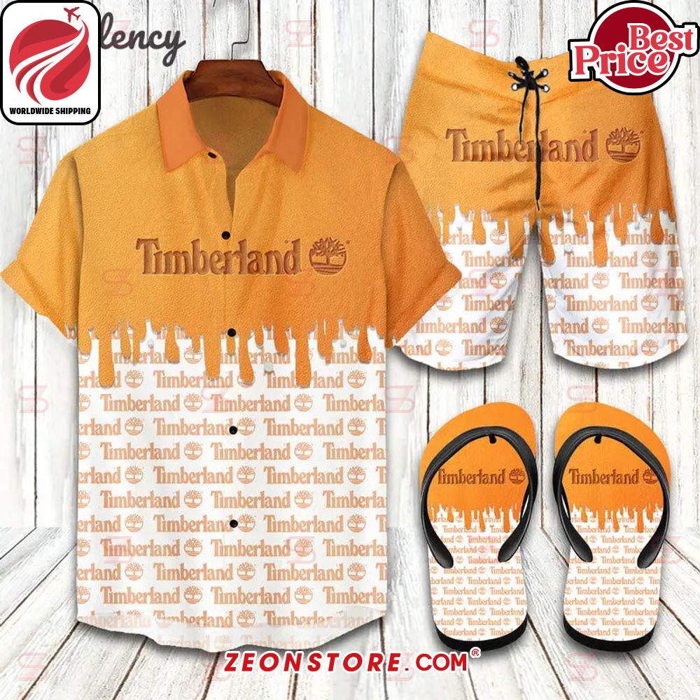 Timberland Luxury Hawaiian Shirt Short Flip Flop