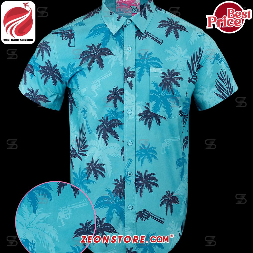 Tommy Vercetti GTA Vice City Blue Hawaiian Shirt