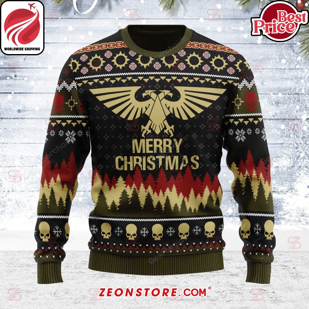 Warhammer 40K Imperium Iconic Merry Christmas png Sweater Sweatshirt