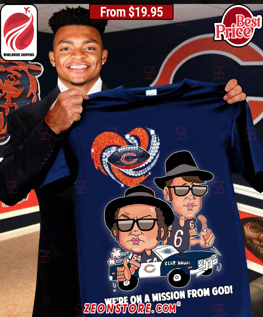 Chicago Bears We're on a Mission From God Shirt