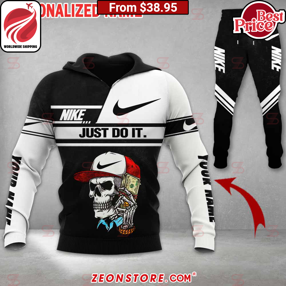 Skull Cap Nike Just Do It Custom Hoodie Pant