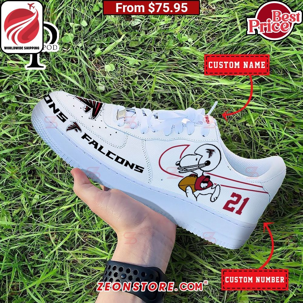 Atlanta Falcons NFL Snoopy Custom Nike Air Force 1 Sneaker