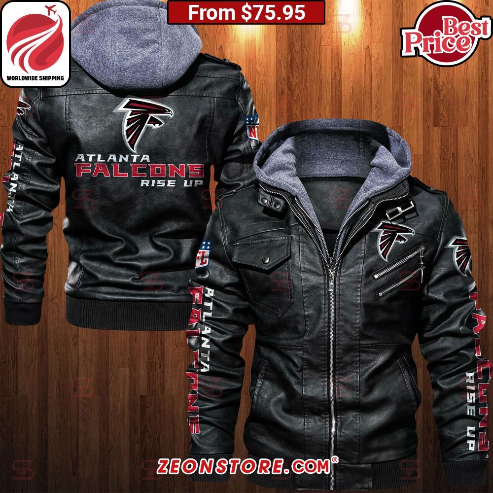 Atlanta Falcons Rise Up Leather Jacket