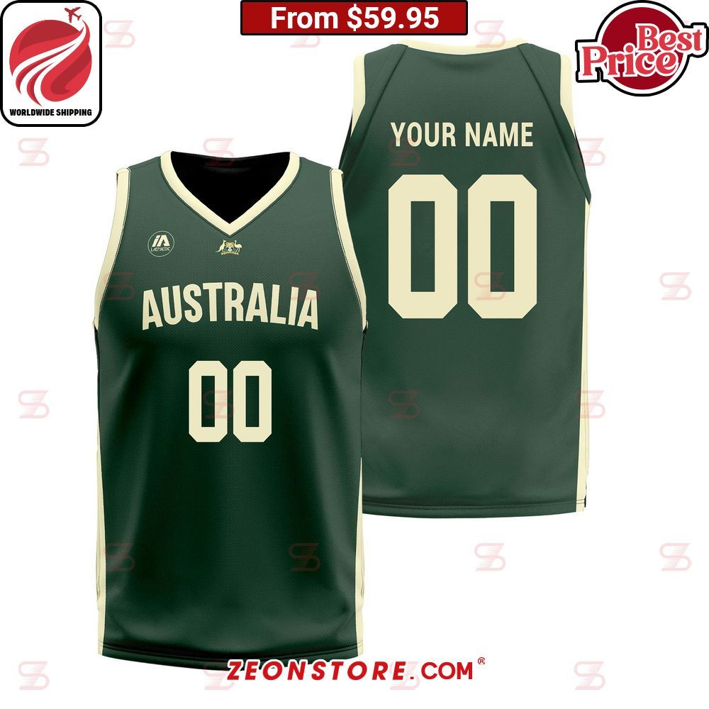 Australia World Cup Custom Basketball Jersey