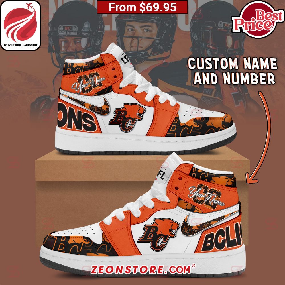 BC Lions Custom Nike Air Jordan 1