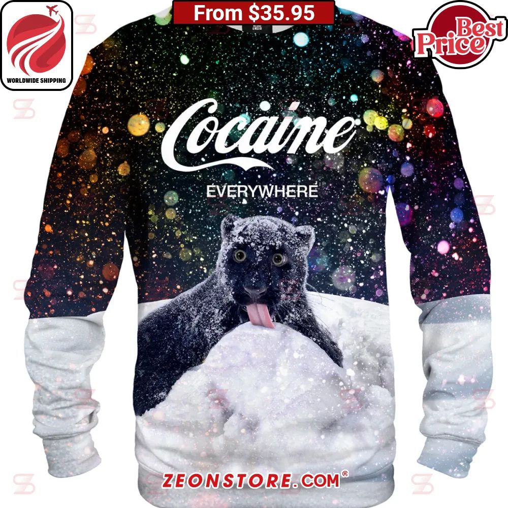 Black Panther Cocaine Everywhere Sweater