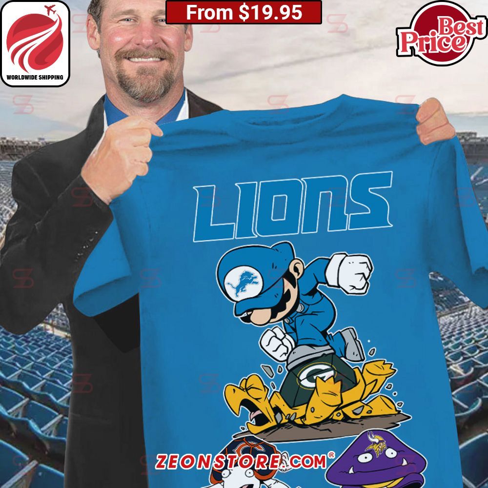 Detroit Lions Green Bay Packers Mario Shirt