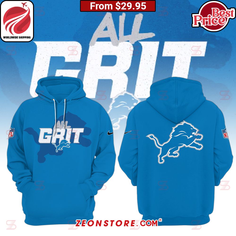 Detroit Lions NFL All Grit Hoodie, shirt