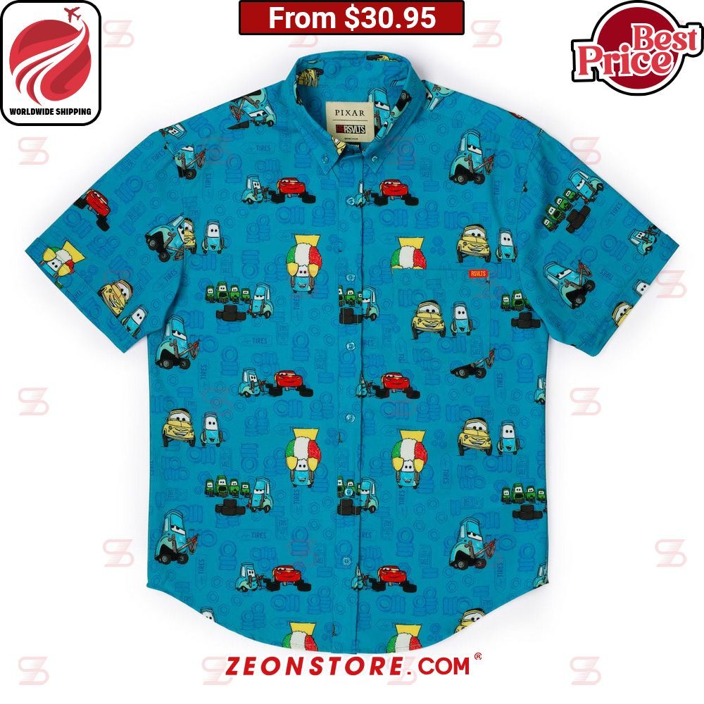 Disney Pixar Cars Pit Stop Hawaiian Shirt