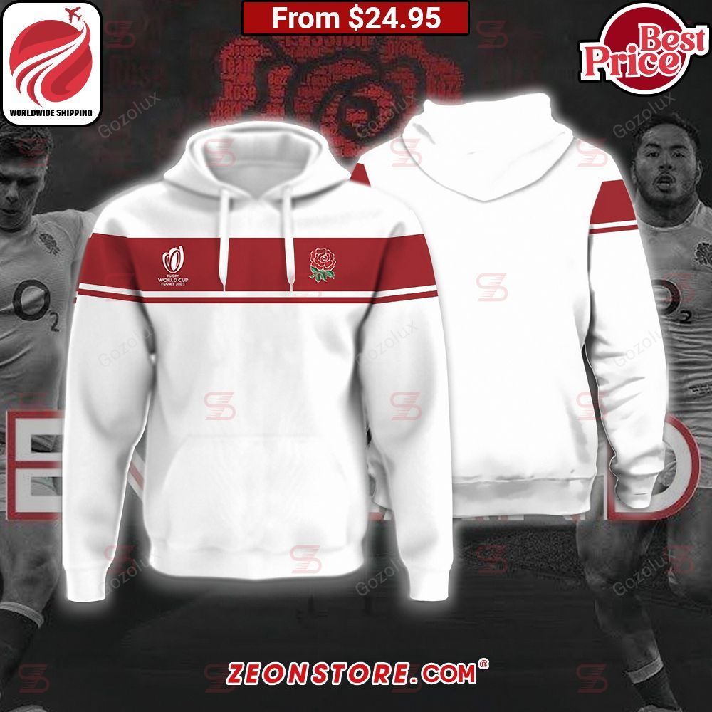 England Rugby Team Rugby World Cup France 2023 Shirt Hoodie