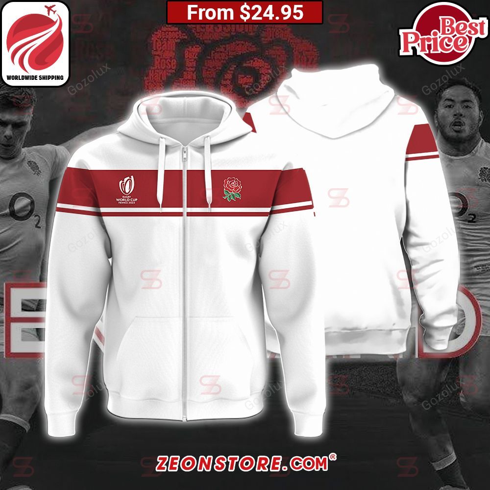 England Rugby Team Rugby World Cup France 2023 Shirt Hoodie