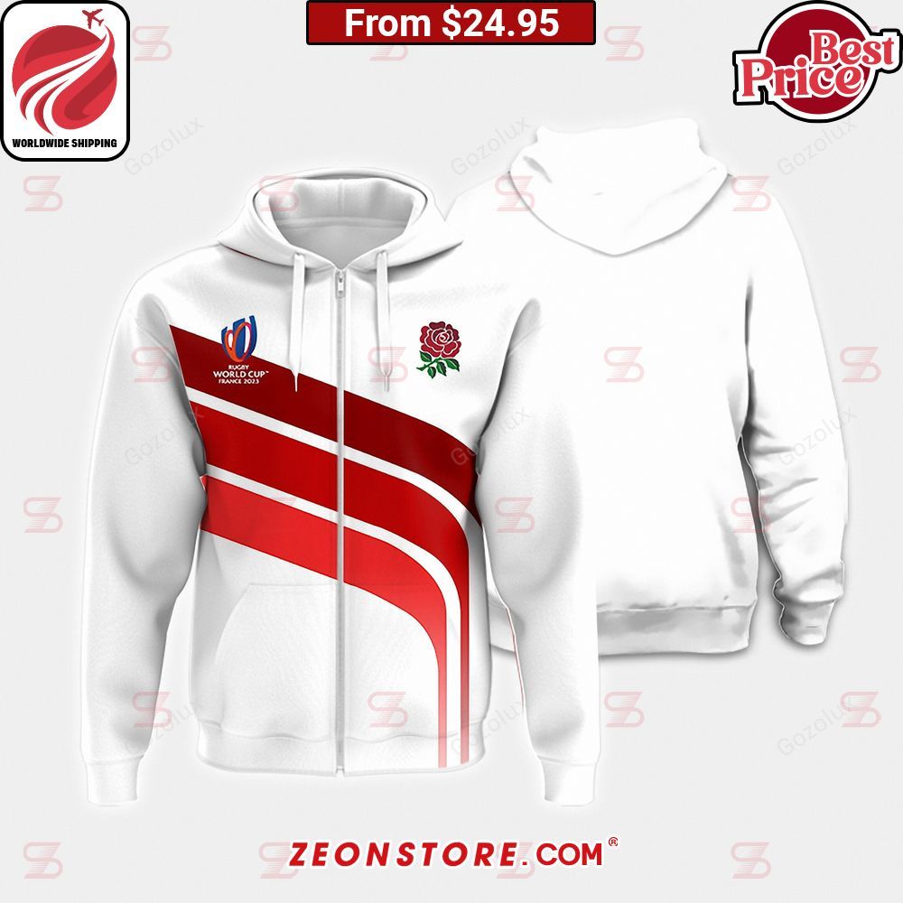 England Rugby World Cup France 2023 Shirt Hoodie
