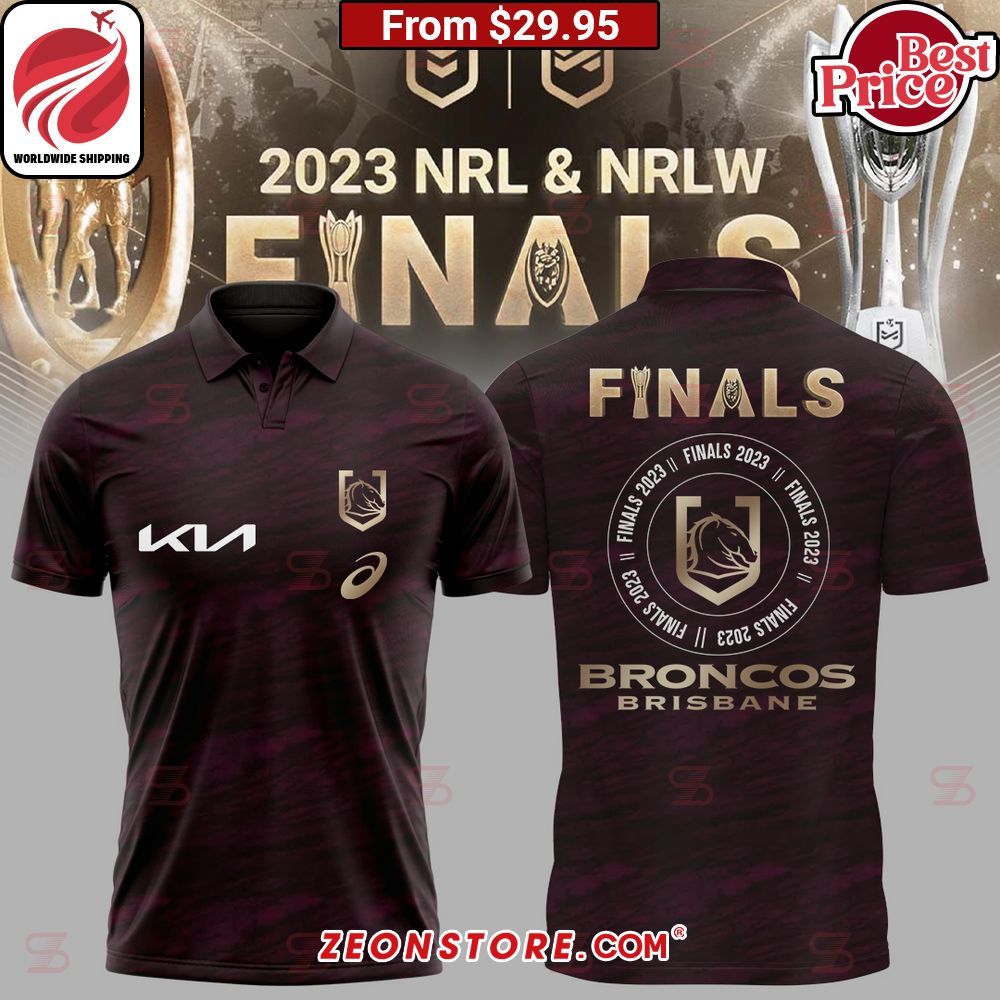 Finals NRL Brisbane Broncos Polo Shirt, Pant, Cap