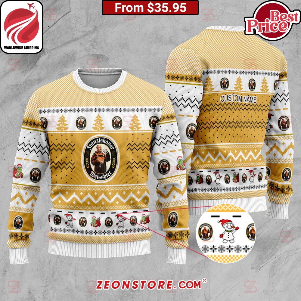 Franziskaner Weissbier Custom Christmas Sweater