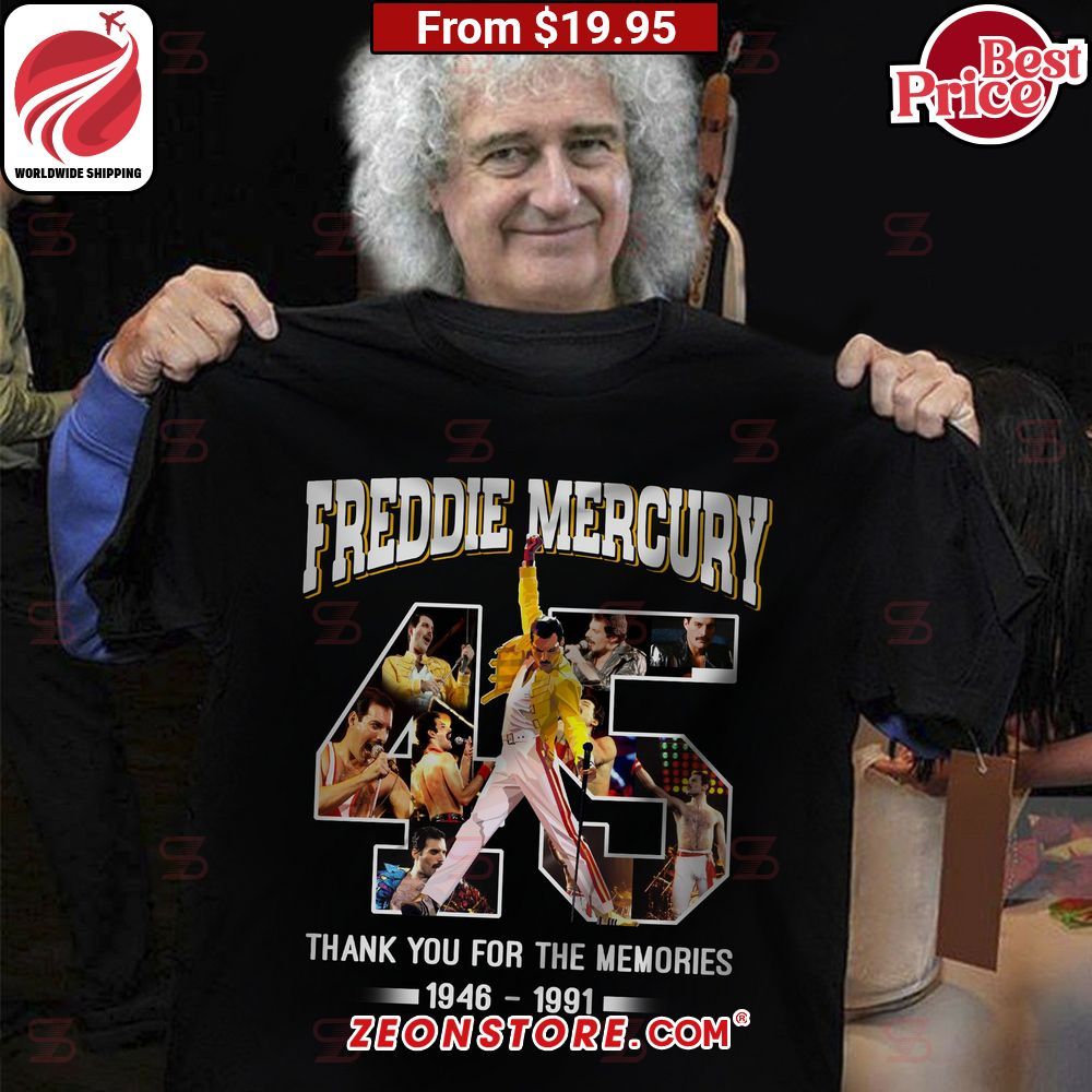 Freddie Mercury Thank You for Memories Shirt