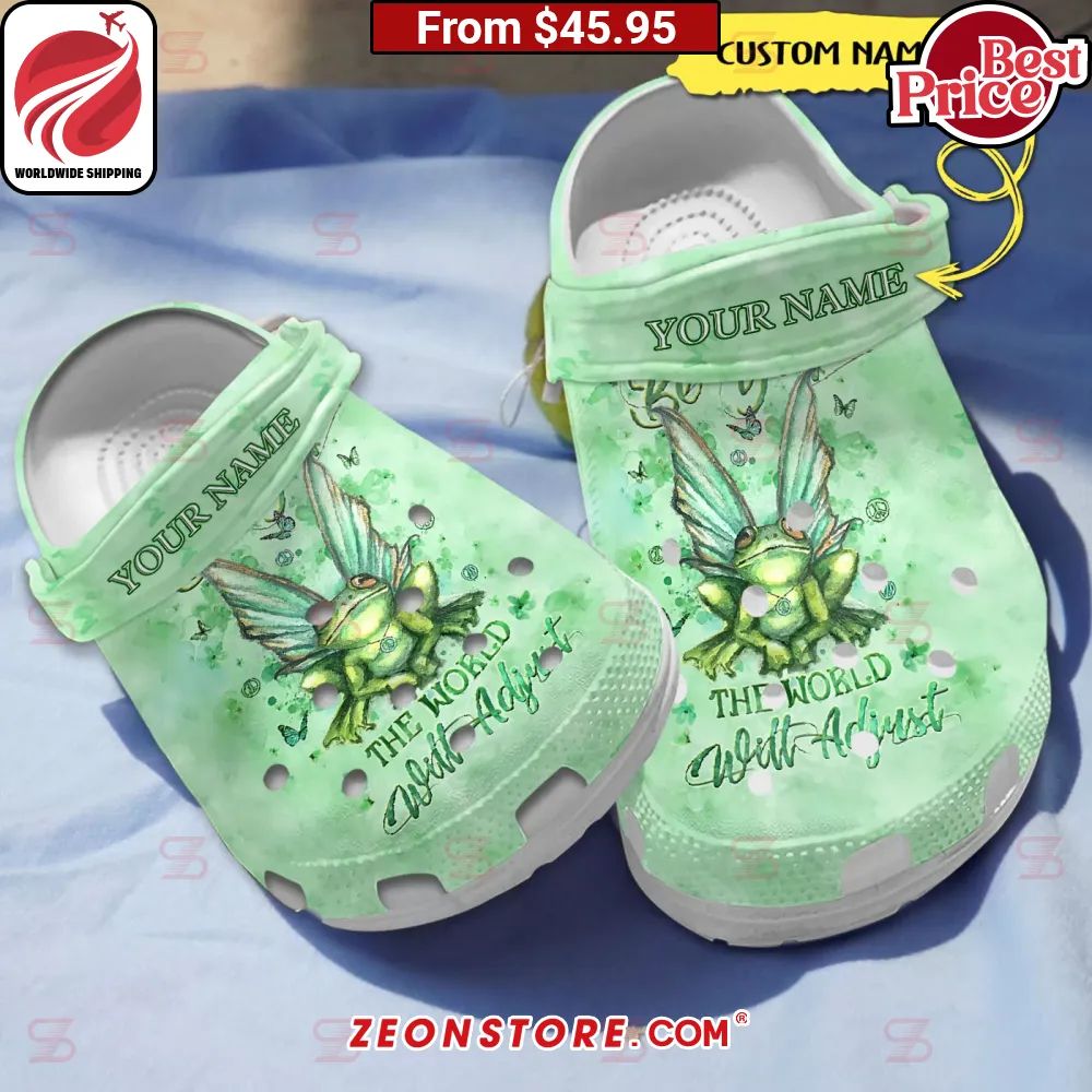 Frog Be You The World Will Adjust Custom Crocs Clog Shoes