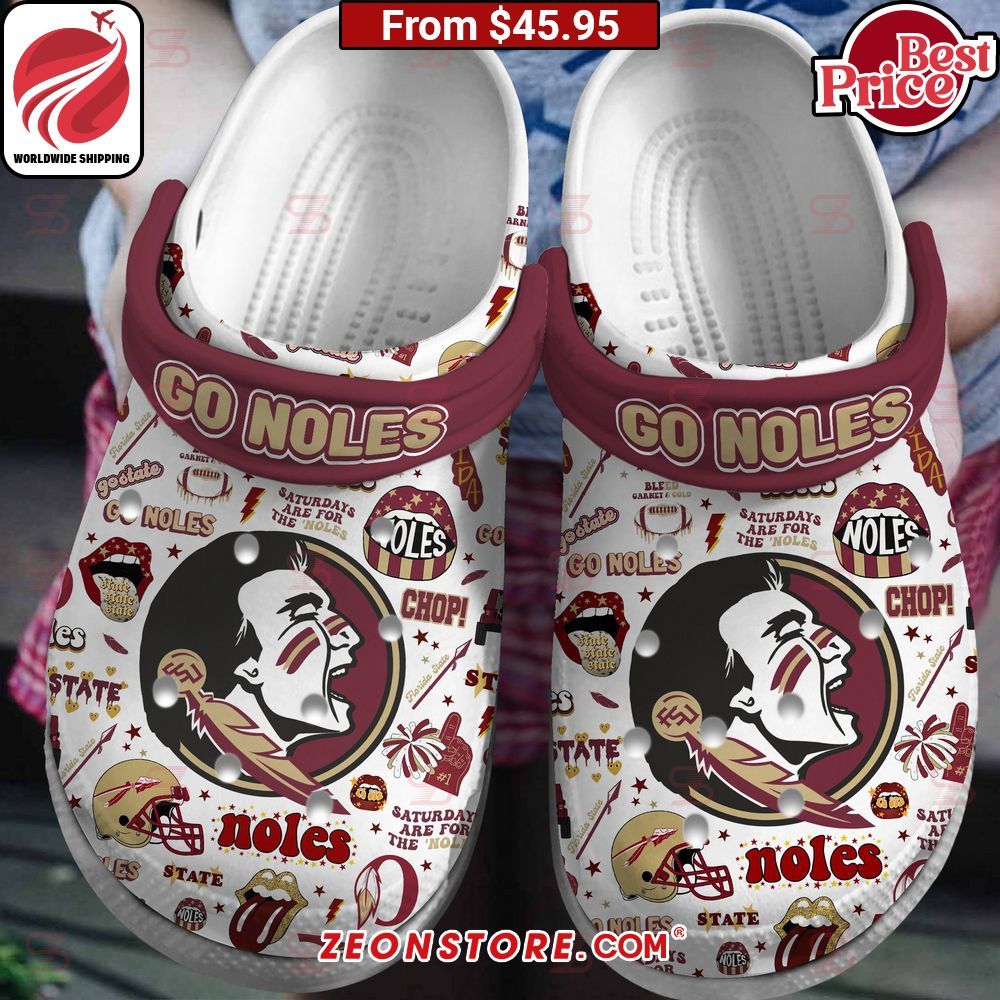 Go Noles Florida State Seminoles football Crocs Clog Shoes